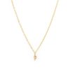 Best Initial And Cz Necklace In Gold | F Delicate