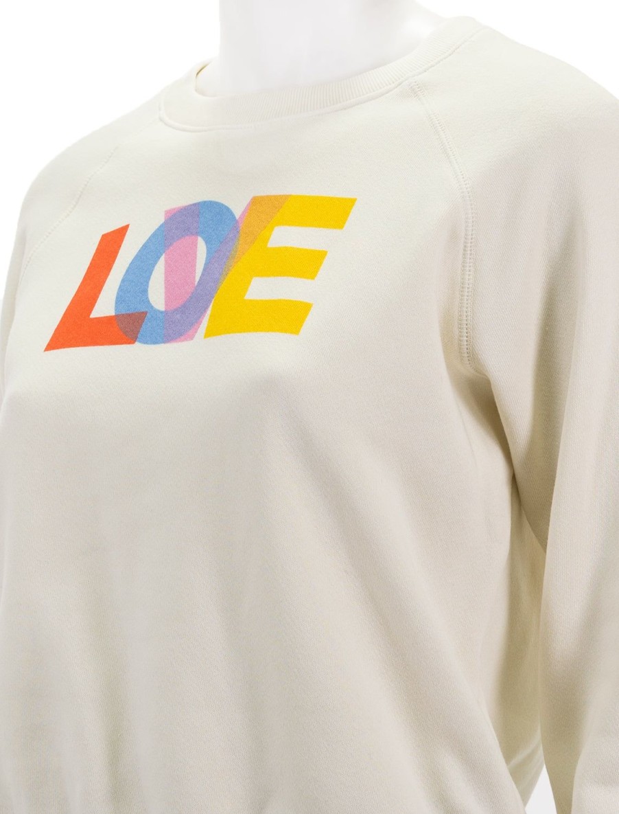 Hot Love Sweatshirt In Cream Lounge Tops + Sweatshirts