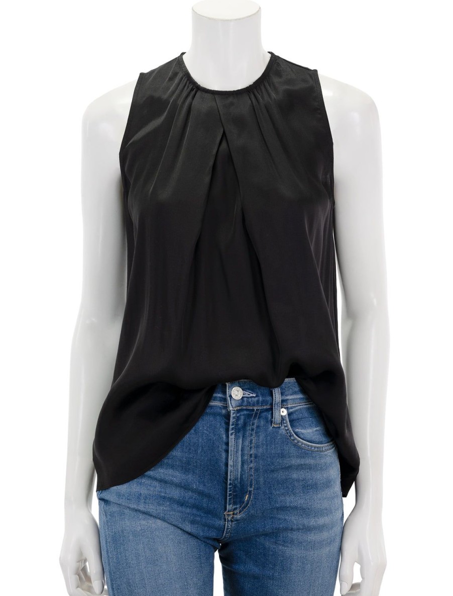 Best Sadie Sleeveless Blouse In Black Work Tops