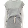 New Vintage Terry Muscle Tee In Heather Grey Lounge Tops + Sweatshirts