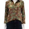 Hot Dani In Olive Multi Palm Leopard Buttondowns + Shirts