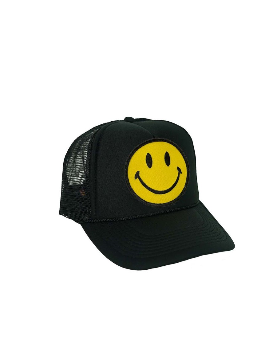 Online Smiley Vintage Low Rise Trucker In Black Hats