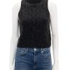 Hot Bellini Cable Turtleneck In Charcoal Pullover Sweaters