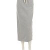 Wholesale Vintage Terry Midi Skirt In Heather Grey Lounge Bottoms + Sweatpants