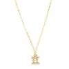 Best Mini Pave Zodiac Necklace | Gemini Delicate