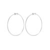 Clearance New Icon Hoops In Silver Large Hoops