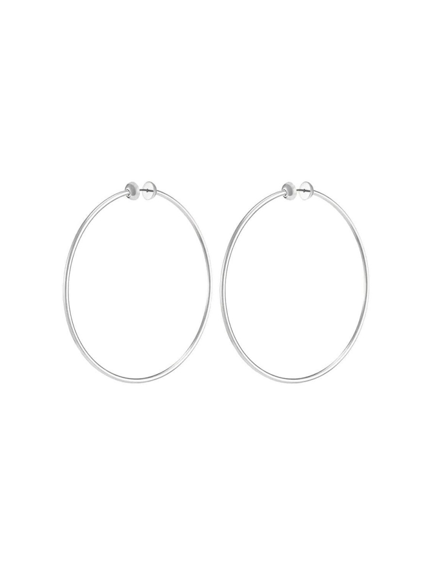 Clearance New Icon Hoops In Silver Large Hoops