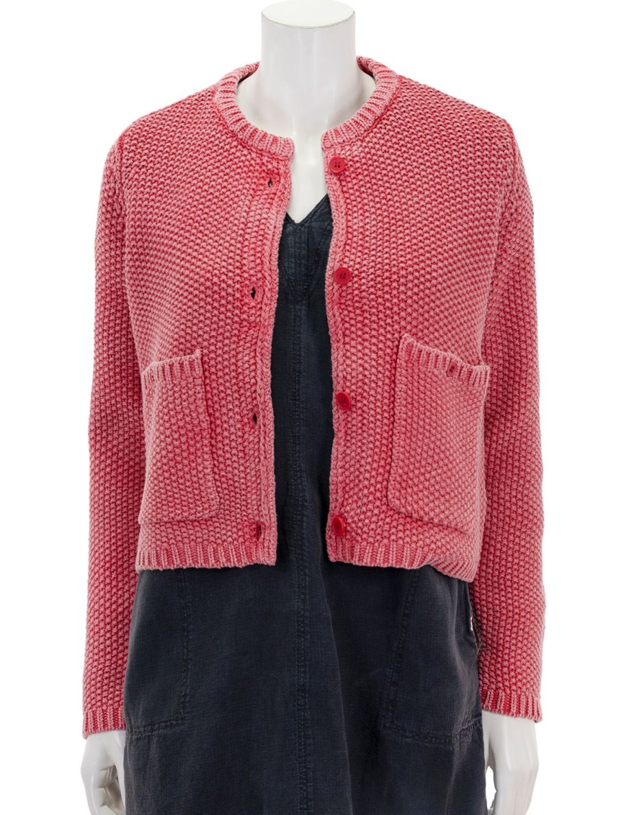 New Andrea Cropped Cardigan In Rossa Cardigans