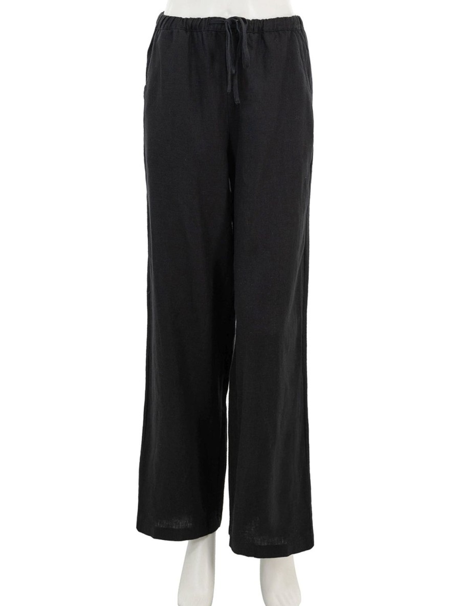 Best Emmie Linen Pants In Black Utility Pants + Khakis