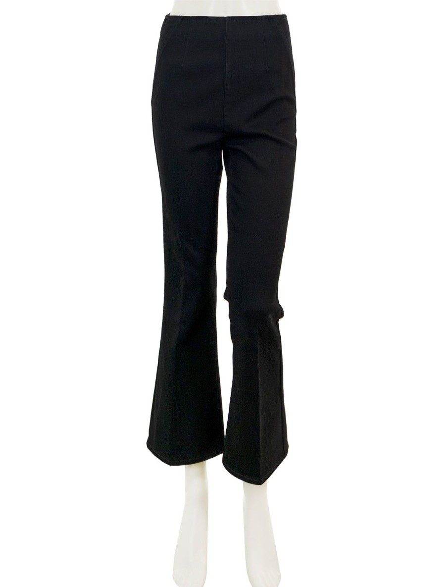 Clearance Carson Pull On Ankle Flare In Onyx Trousers