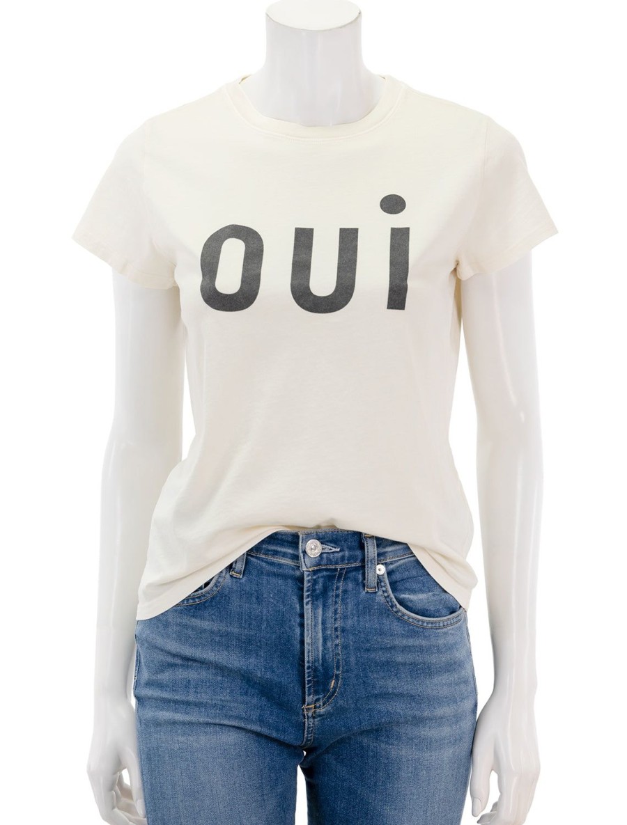 Online Classic Oui Tee In Cream Tees