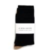 New Classic Cashmere Socks In Black And Camel Socks