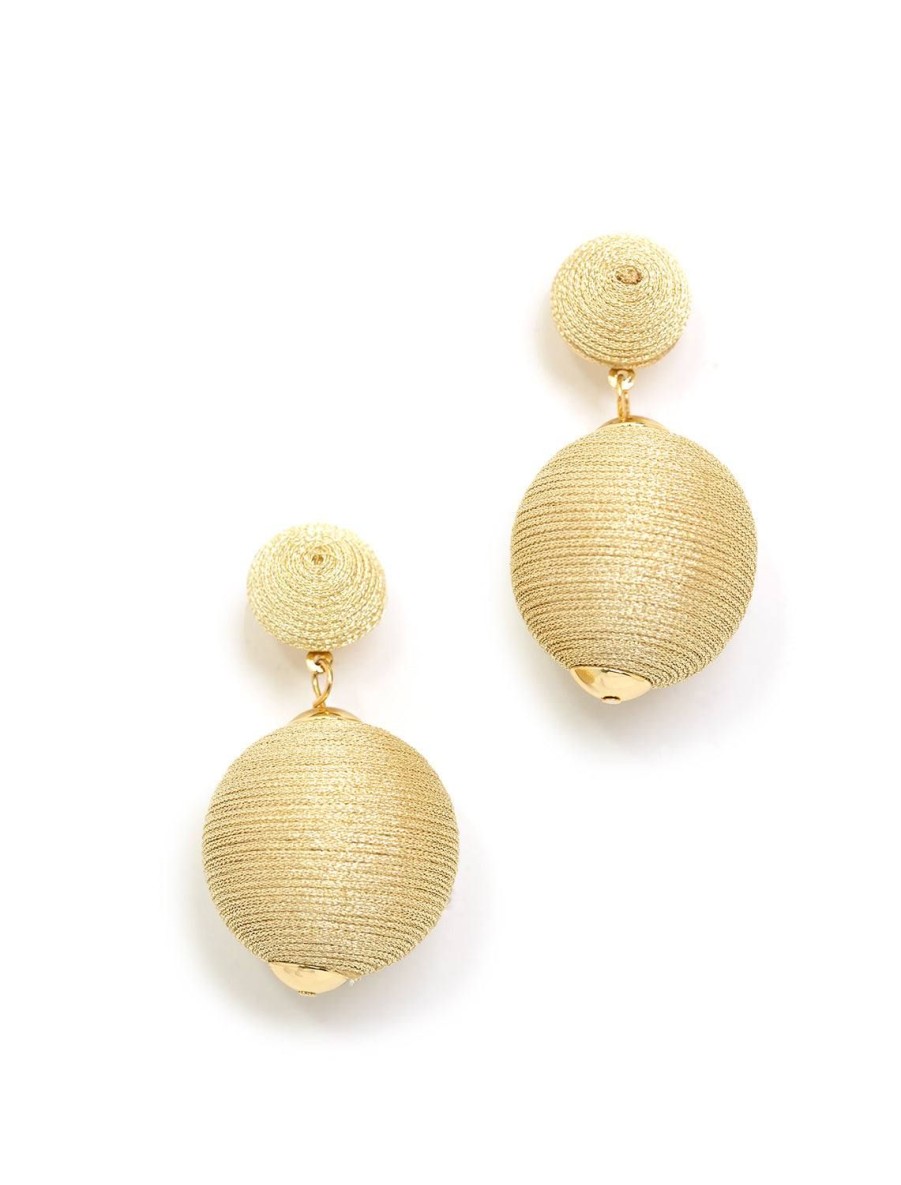 Online Gold Metallic Lido Pom Poms Drops