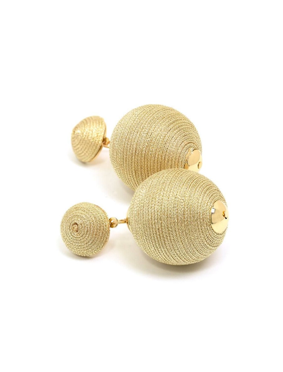 Online Gold Metallic Lido Pom Poms Drops