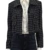 Online Tweed Jacket In Black And White Jackets