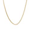 Clearance 14K Gold Mixed Curb And Oval Chain Necklace Chain Necklaces