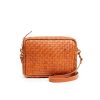 Hot Midi Sac In Natural Woven Checker Shoulder Bags