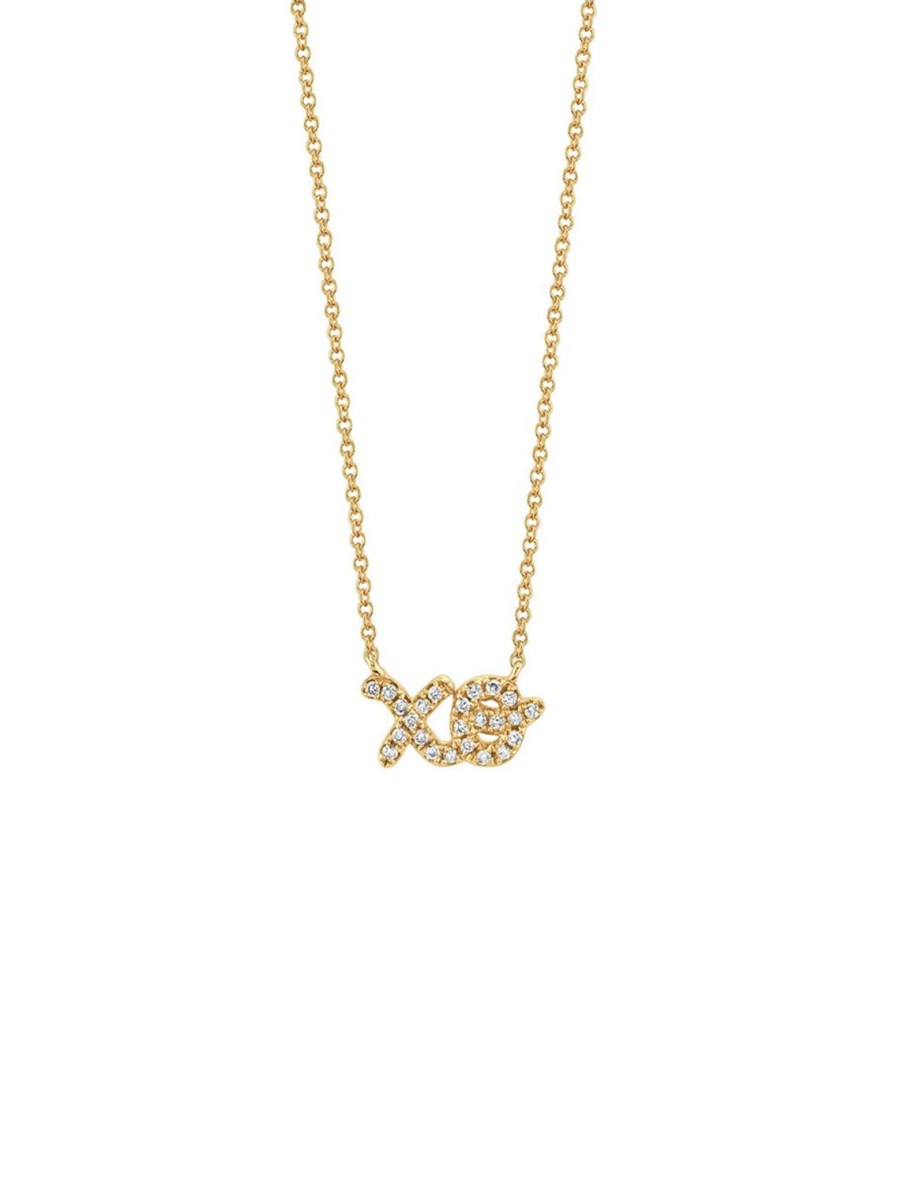 New Xo Script Necklace Delicate