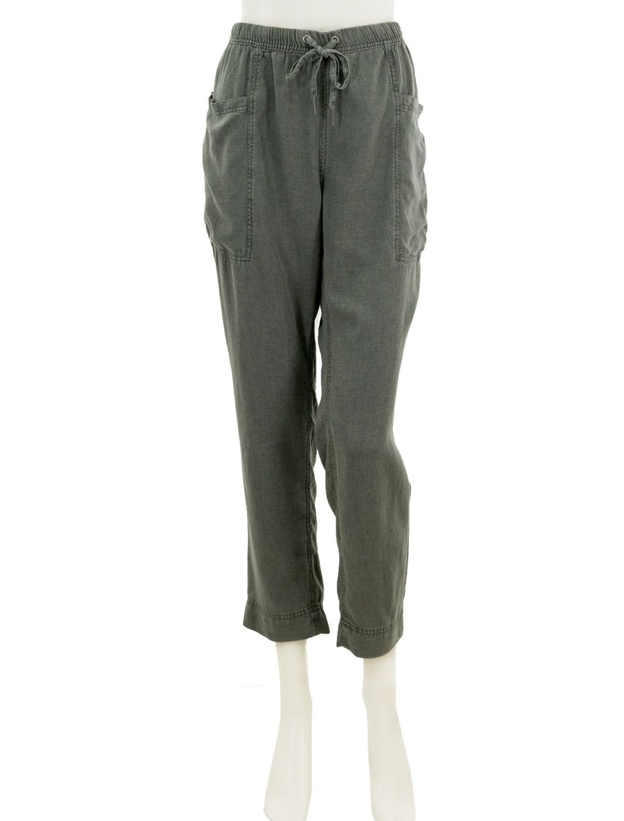 Hot Gia Pant In Vintage Olive Brown Lounge Bottoms + Sweatpants