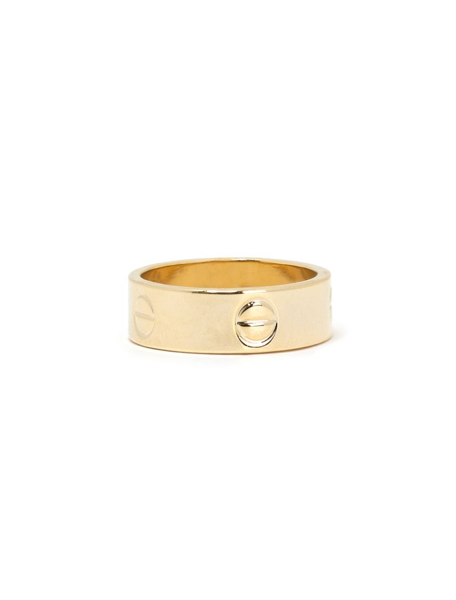 Clearance Gold Screw Accent Ring Bands