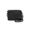 Best Midi Sac In Black Rattan Woven Leather Crossbody