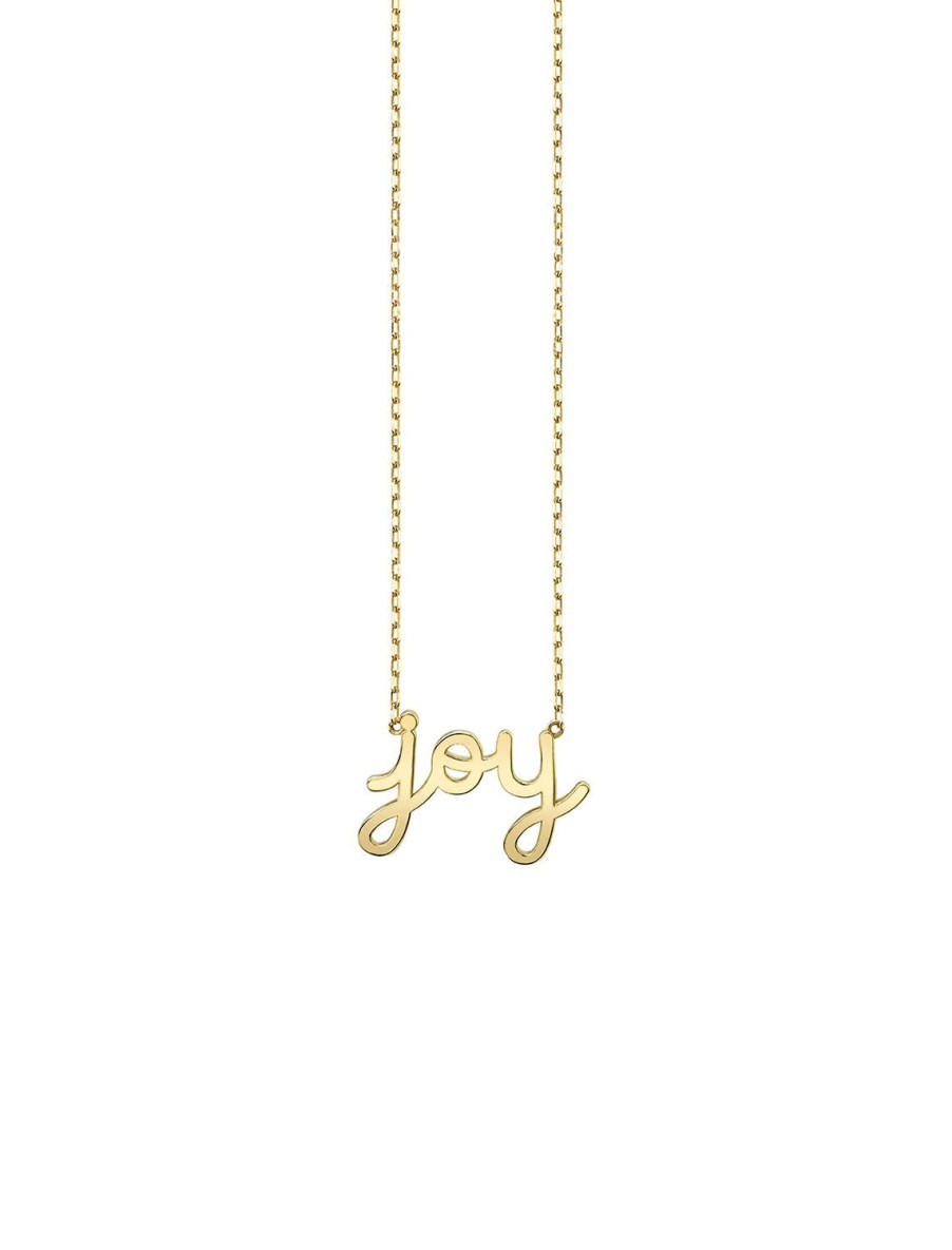 Wholesale Pure Joy Script Necklace Statement