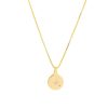 Wholesale Lyra Coin Necklace In Gold Delicate