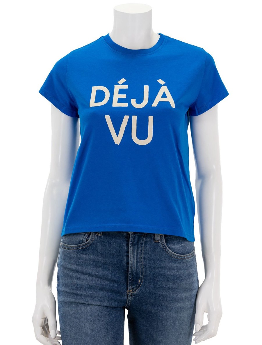 Online Deja Vu Tee In Cobalt Tees