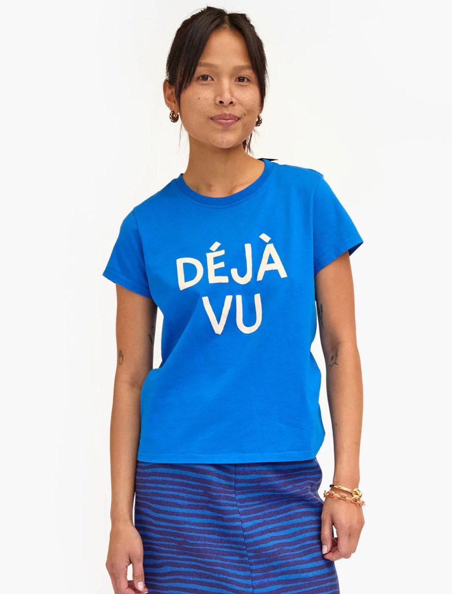 Online Deja Vu Tee In Cobalt Tees