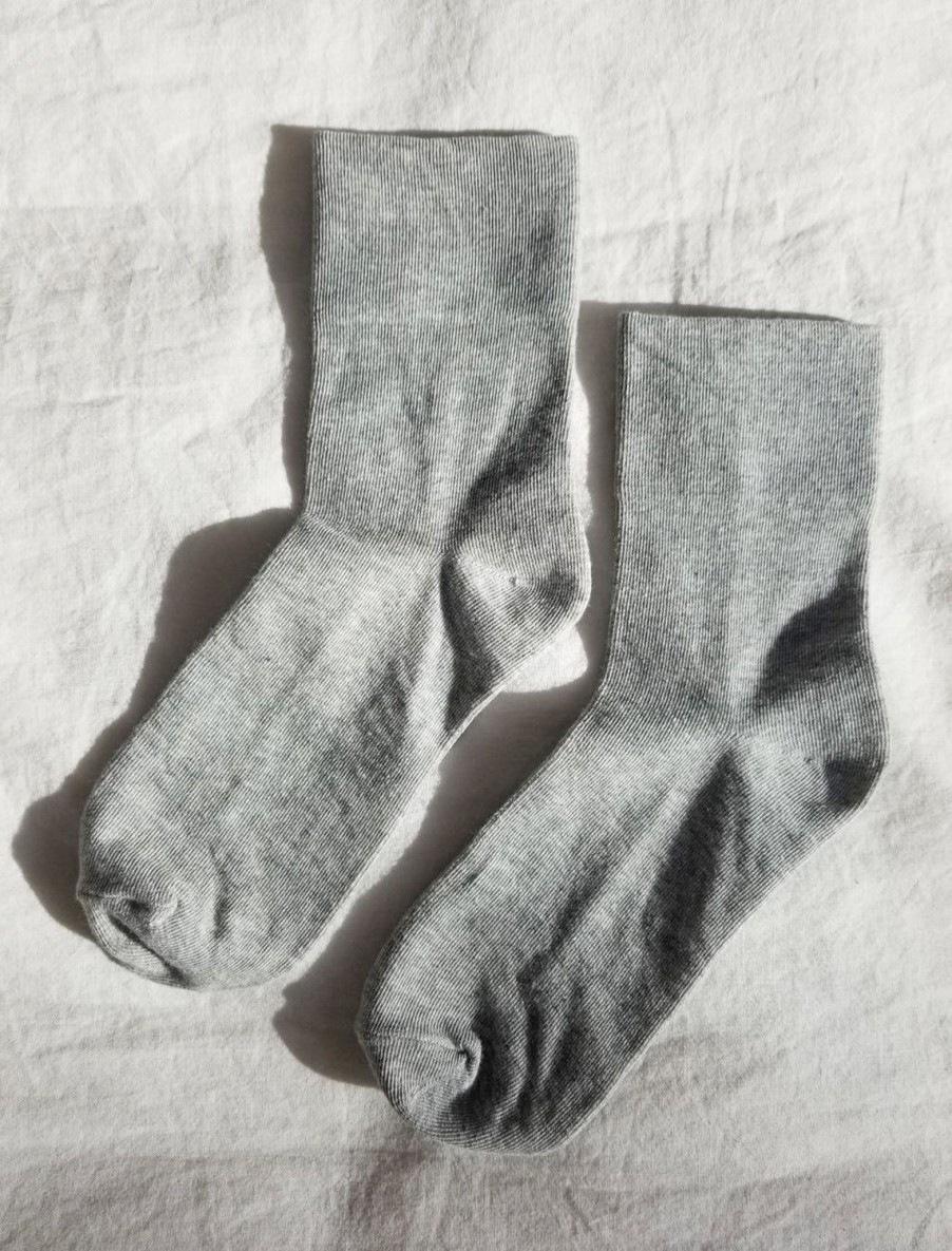 Wholesale Sneaker Socks In Heather Grey Socks