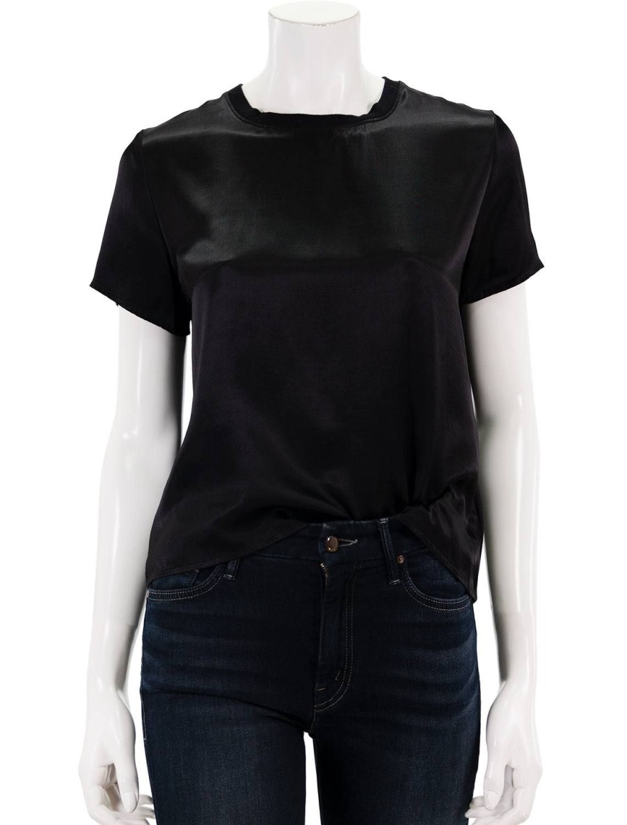 Hot Marie Tee In Black Work Tops