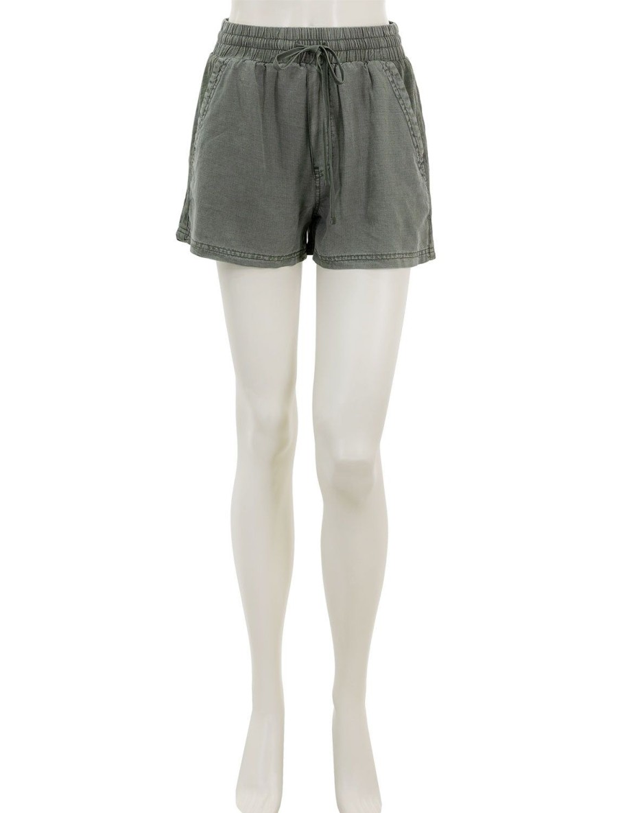 Wholesale Campside Shorts In Soft Very Olive Brown Lounge Bottoms + Sweatpants