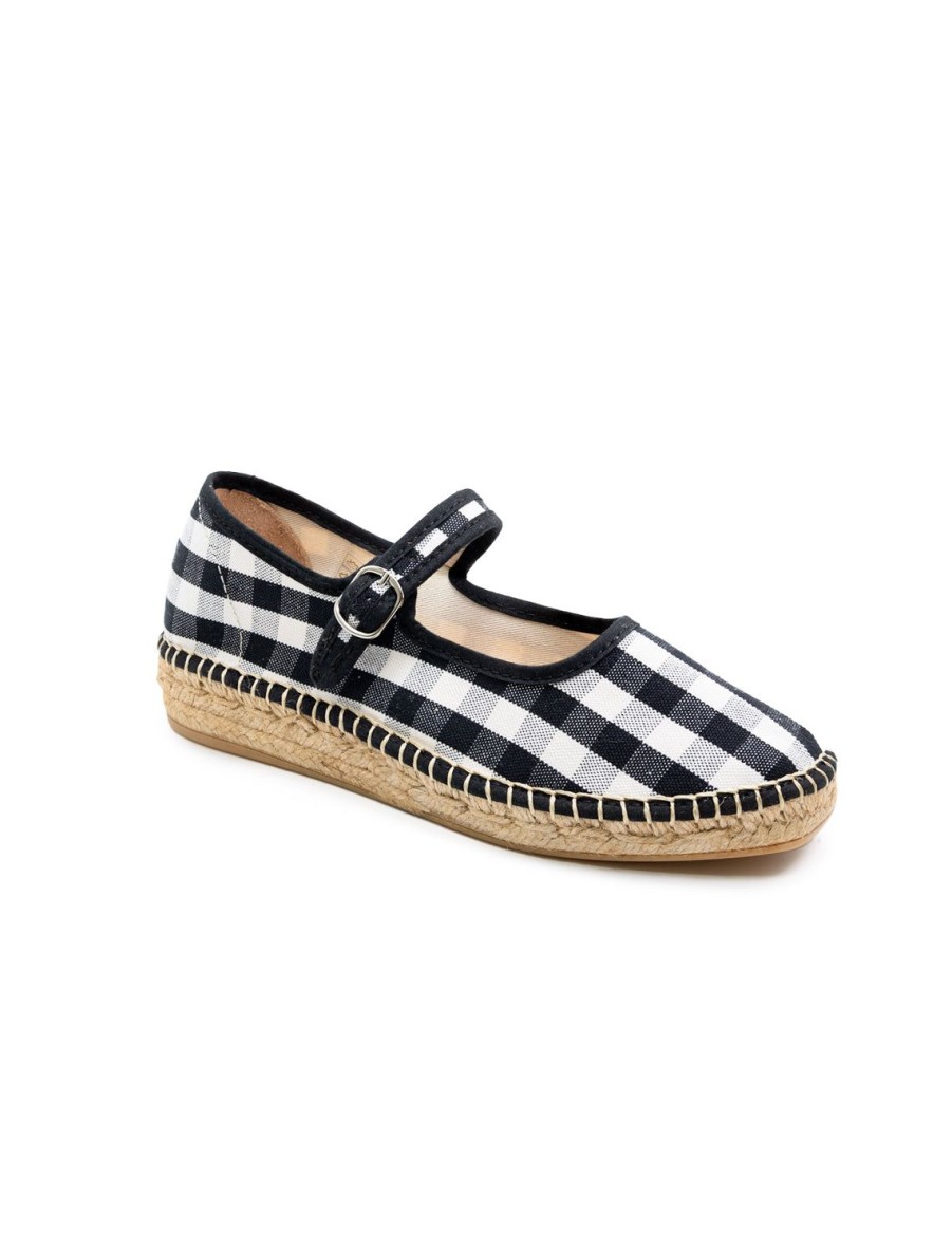 New Peonia Black Check Flats + Sneakers