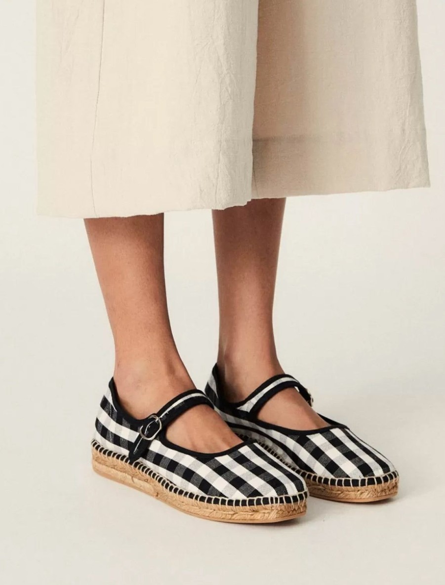 New Peonia Black Check Flats + Sneakers