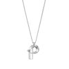 Hot Monogram Necklace In Silver | P Statement