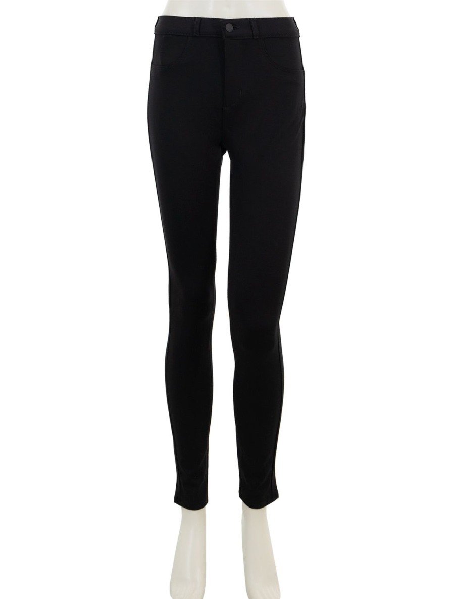 New Asher High Rise Seamed Skinny Pant In Black Trousers