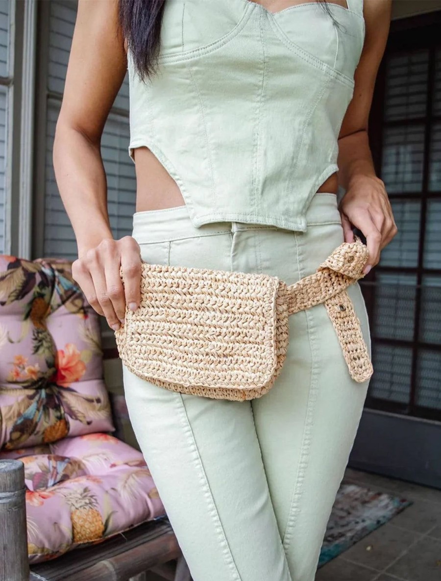 Online Straw Belt Bag Crossbody