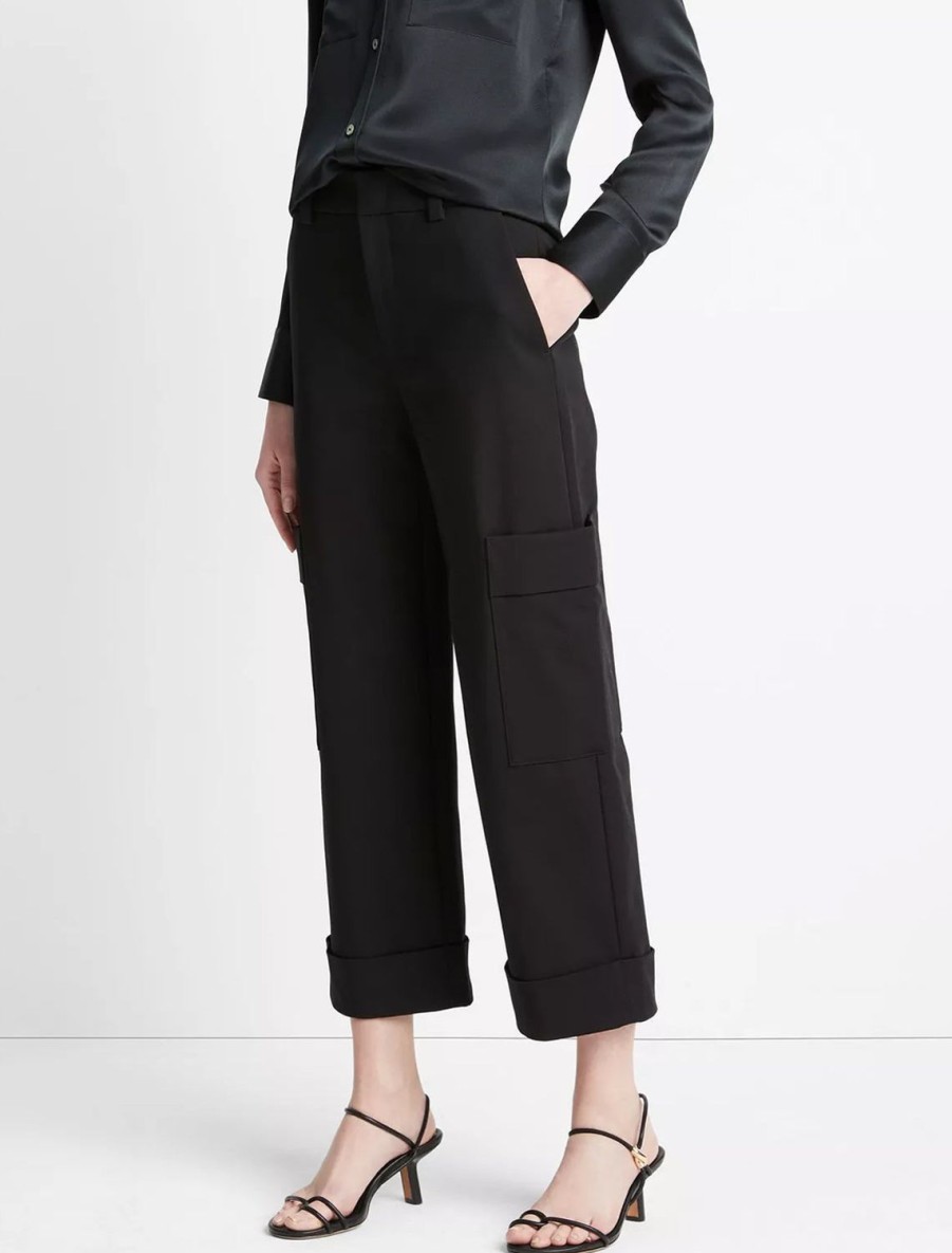 New Utility Crop Pant In Black Utility Pants + Khakis