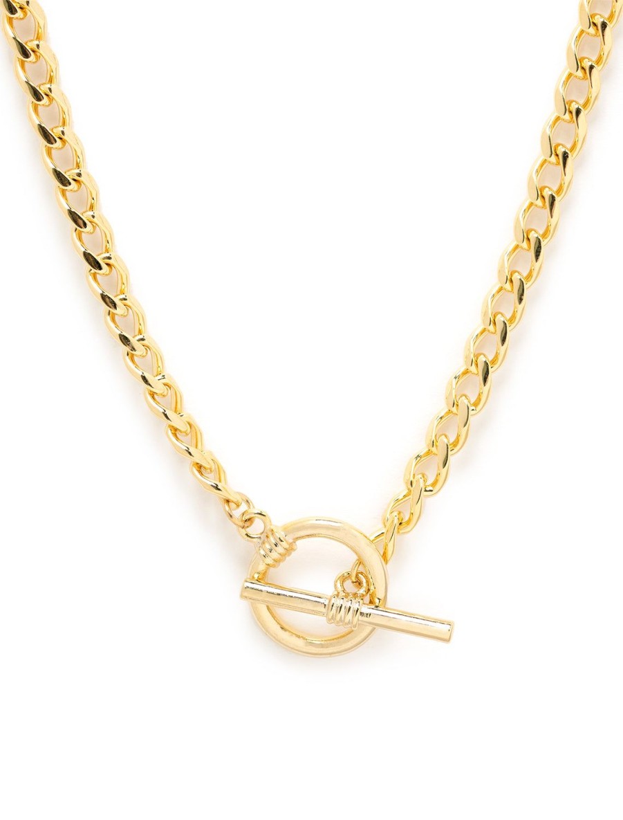 Hot Curb Chain Toggle Necklace Statement