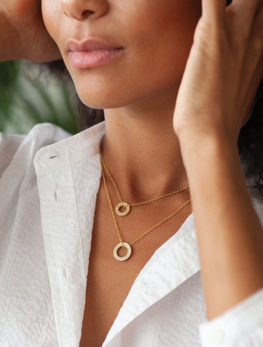 New Circle Of Life Necklace In Gold Delicate