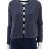 Best Andrea Cropped In Ash Navy Cardigans