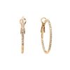 Best Small Rhinestone Hoops In Gold Hoops