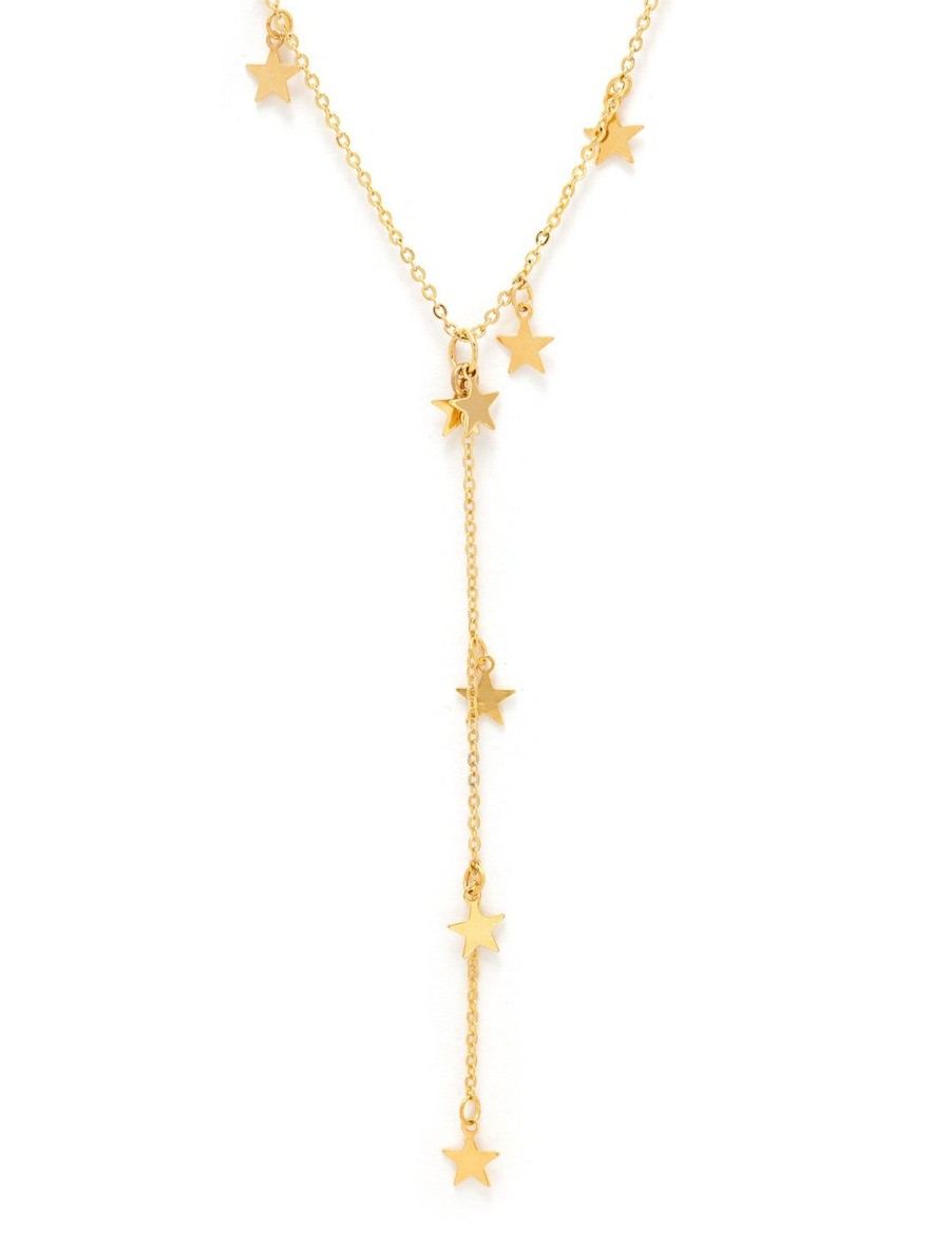 Clearance Mini Star Y Necklace In Gold Delicate