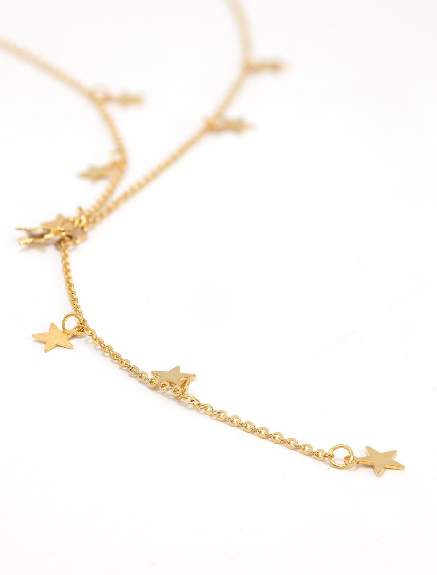 Clearance Mini Star Y Necklace In Gold Delicate