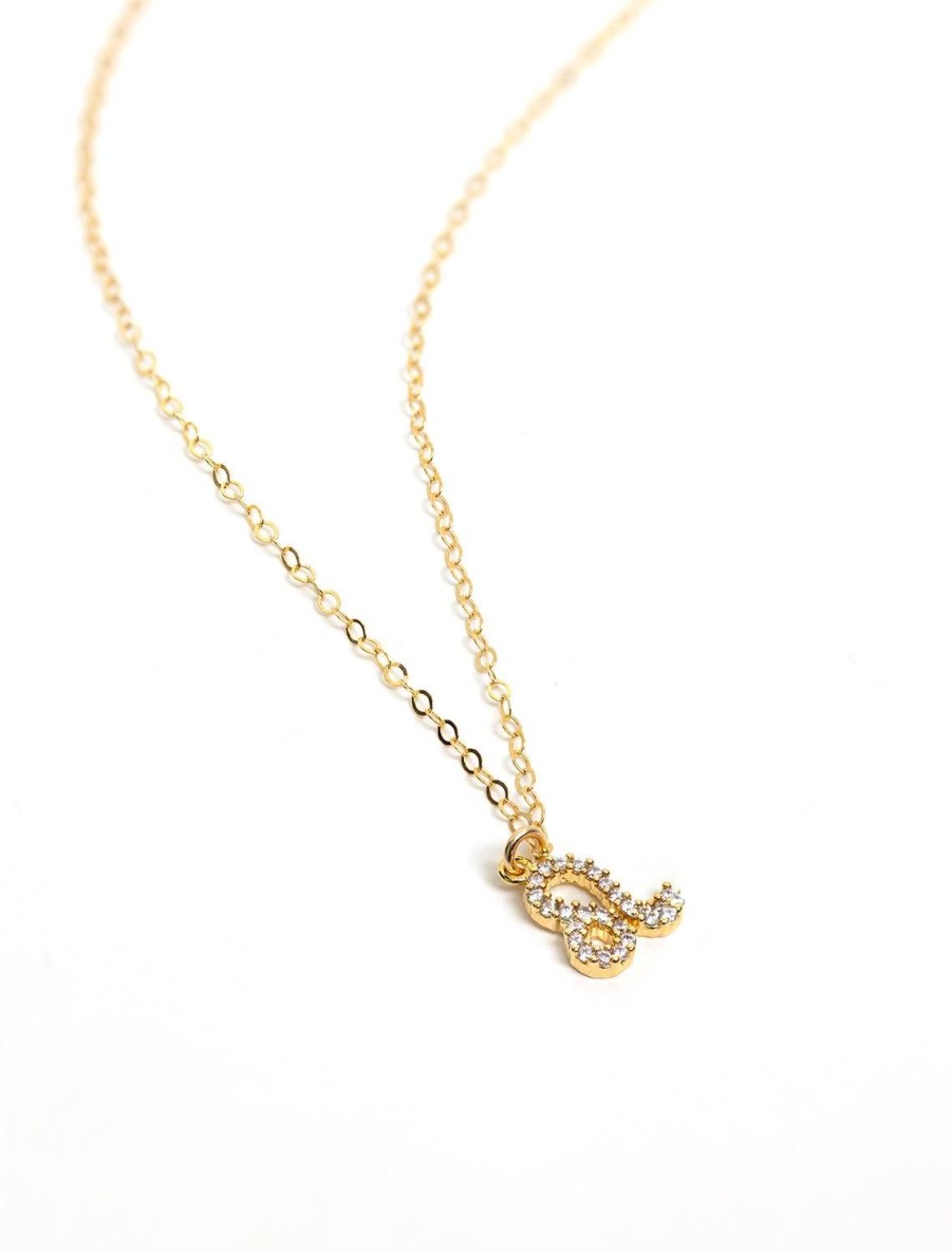 Wholesale Mini Pave Zodiac Necklace | Leo Delicate