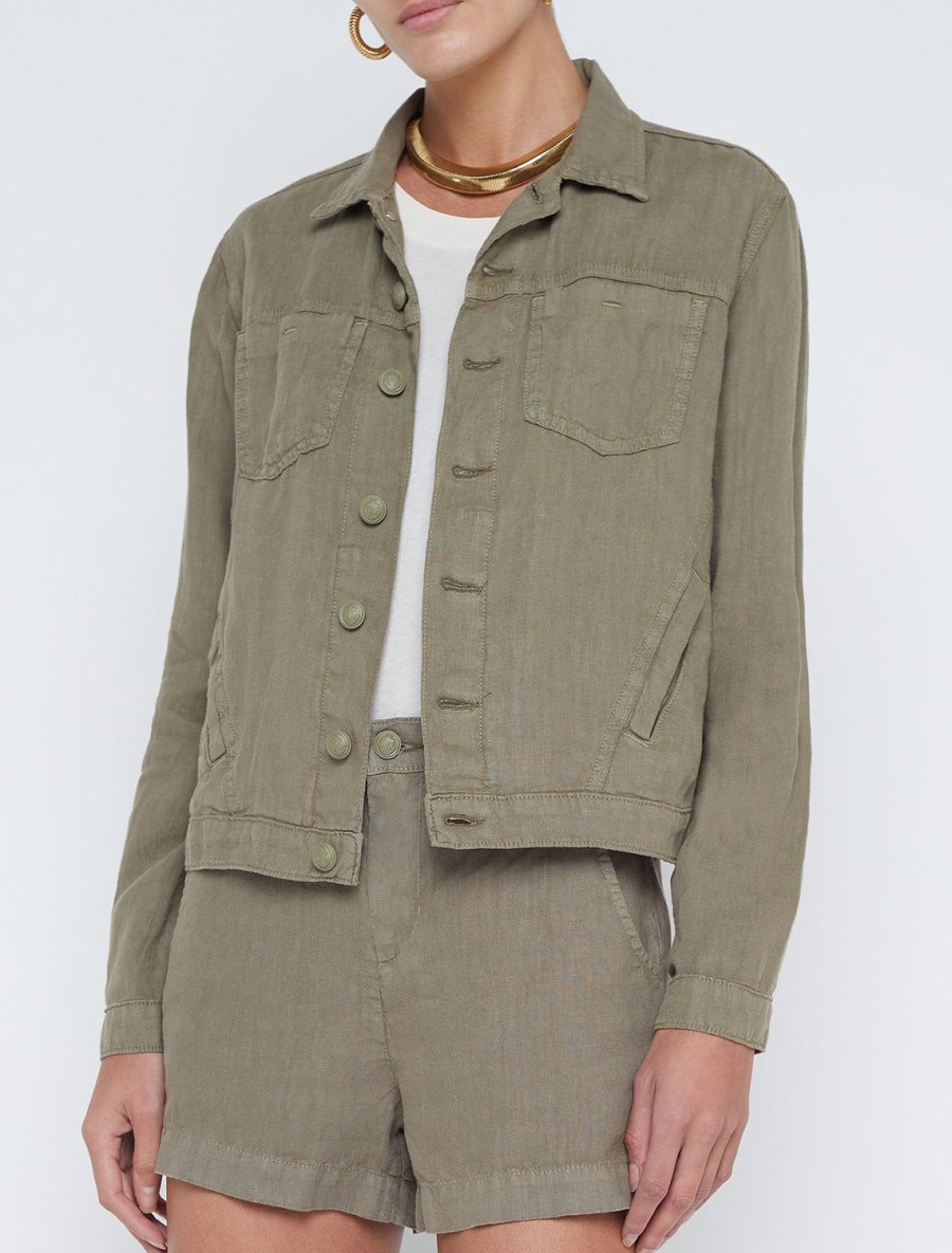 Best Celine Slim Femme Jacket In Covert Green Jackets