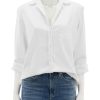 Clearance Eileen In Distressed White Denim Buttondowns + Shirts