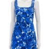 New Sandra Dress In Floral Garden Blue Printed Dresses