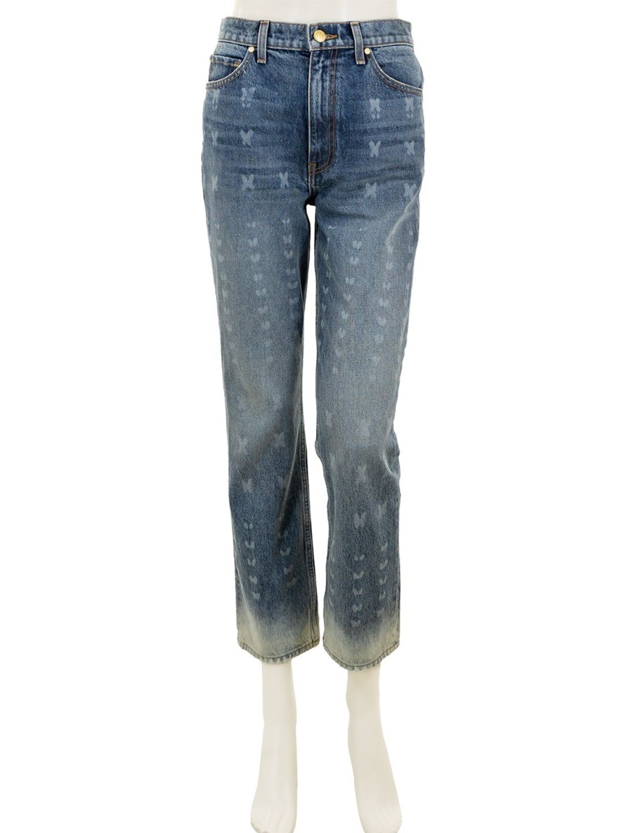 Best The Cropped Agnes Jean In Etched Arashi Wash Straight Leg