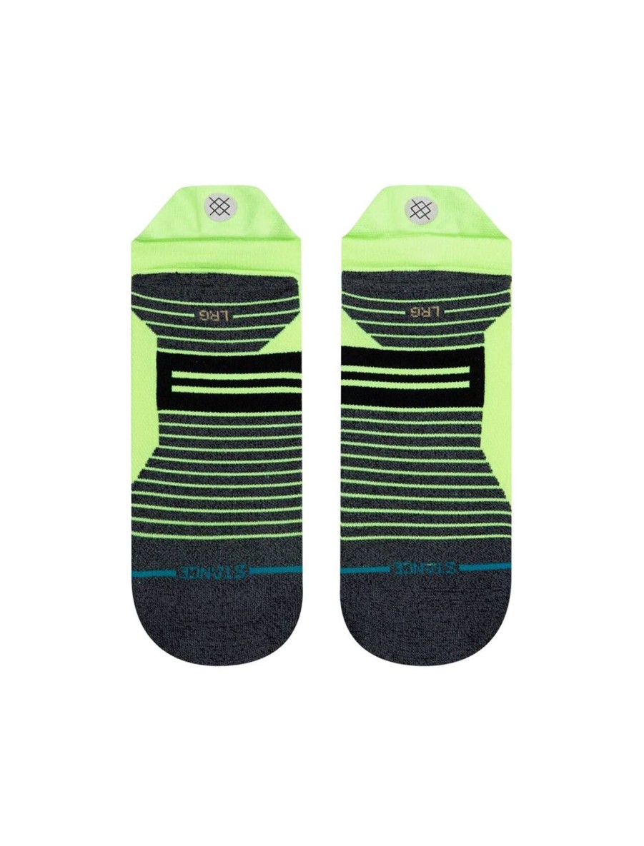 Clearance Ultra Tab Running Socks In Neon Green Socks